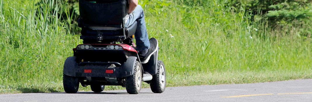 scooter electrique pour senior rouge